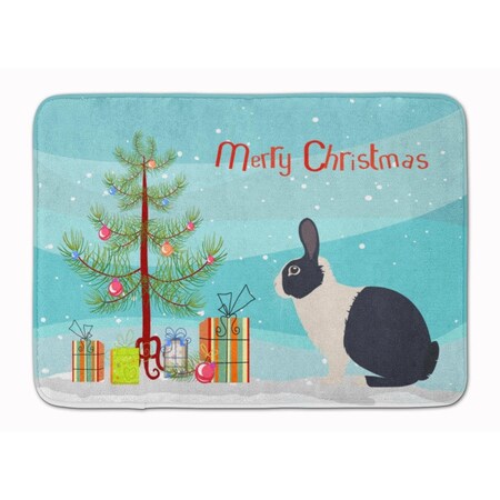 Carolines Treasures Dutch Rabbit Christmas Machine Washable Memory Foam Mat BB9325RUG
